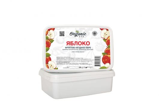 Пюре Organic-bar  яблоко 1 кг замороженное