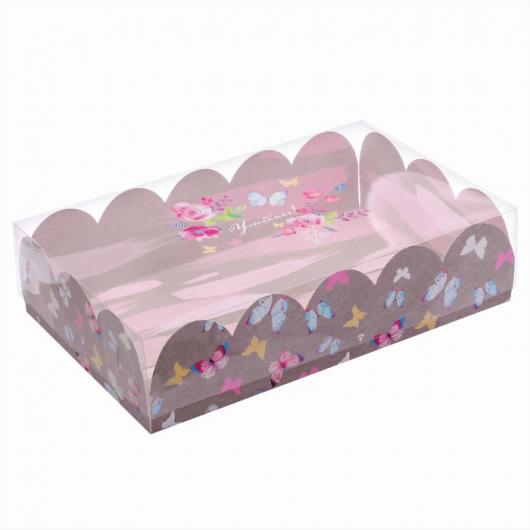 Коробка подарочная с PVC-крышкой «Легкости!», 20 × 30 × 8 см