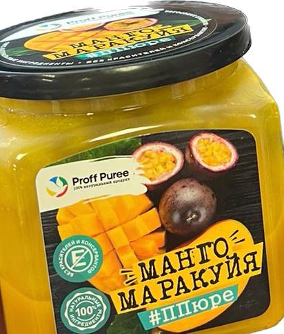 Пюре Proff Puree манго-маракуйя 0,5 кг замороженное