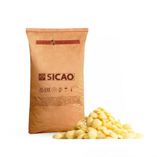 Sicao Шоколад белый в галлетах 25,5% 20кг