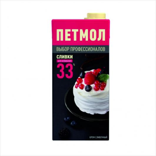 Сливки Петмол 33% 1 л 12 шт