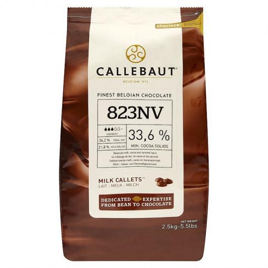 Callebaut Шоколад молочный в галлетах 33,6% 2,5 кг